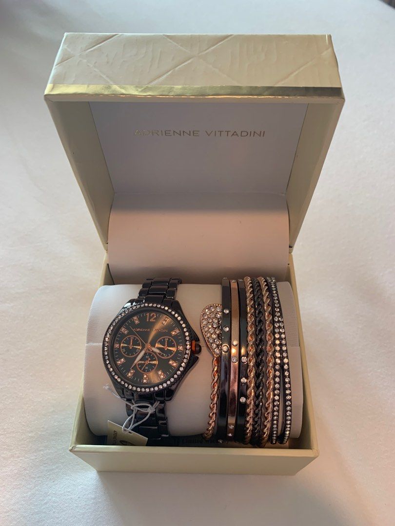 Adrienne vittadini watch gift set discount