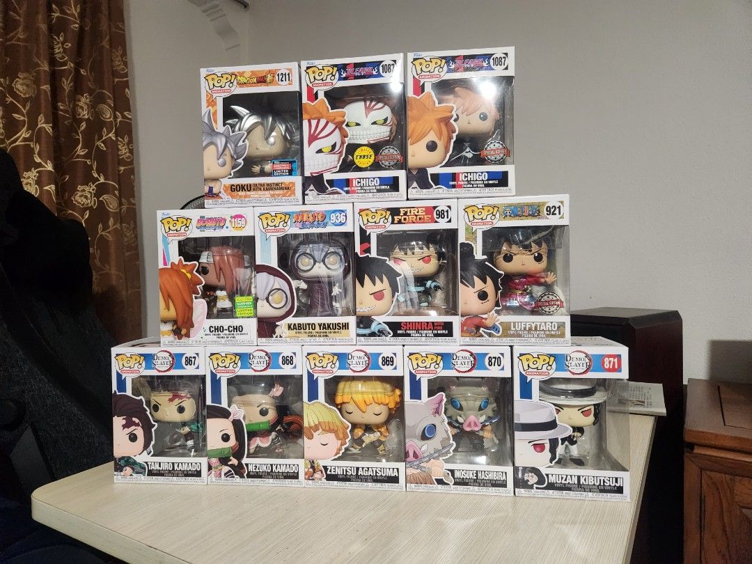 Anime Funko Pops (One Piece Bleach Naruto Demon Slayer), Hobbies & Toys, Toys & Games on