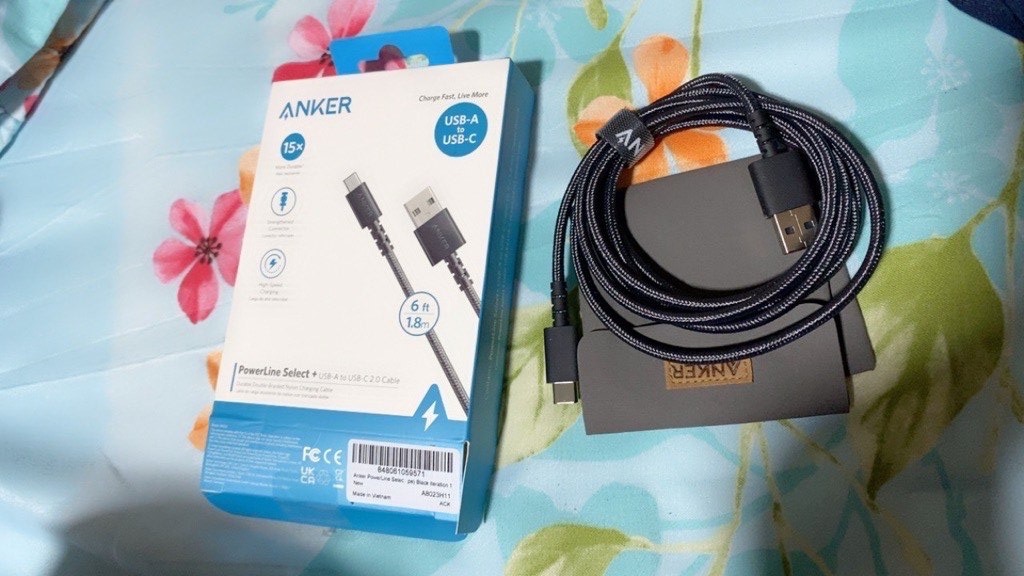 Anker PowerLine Select+ USBC to USB 2.0 Cable, Mobile Phones & Gadgets