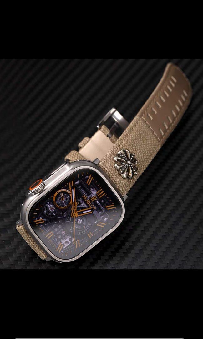Apple Watch ultra 49mm custom leather strap