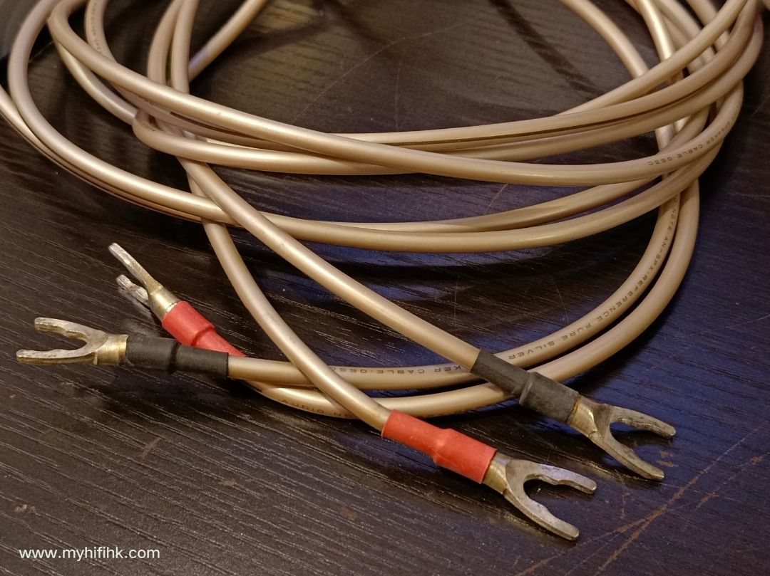 Audio Note ANSPX Reference Pure Silver Speaker Cable OSSC 2.5m, 音響器材