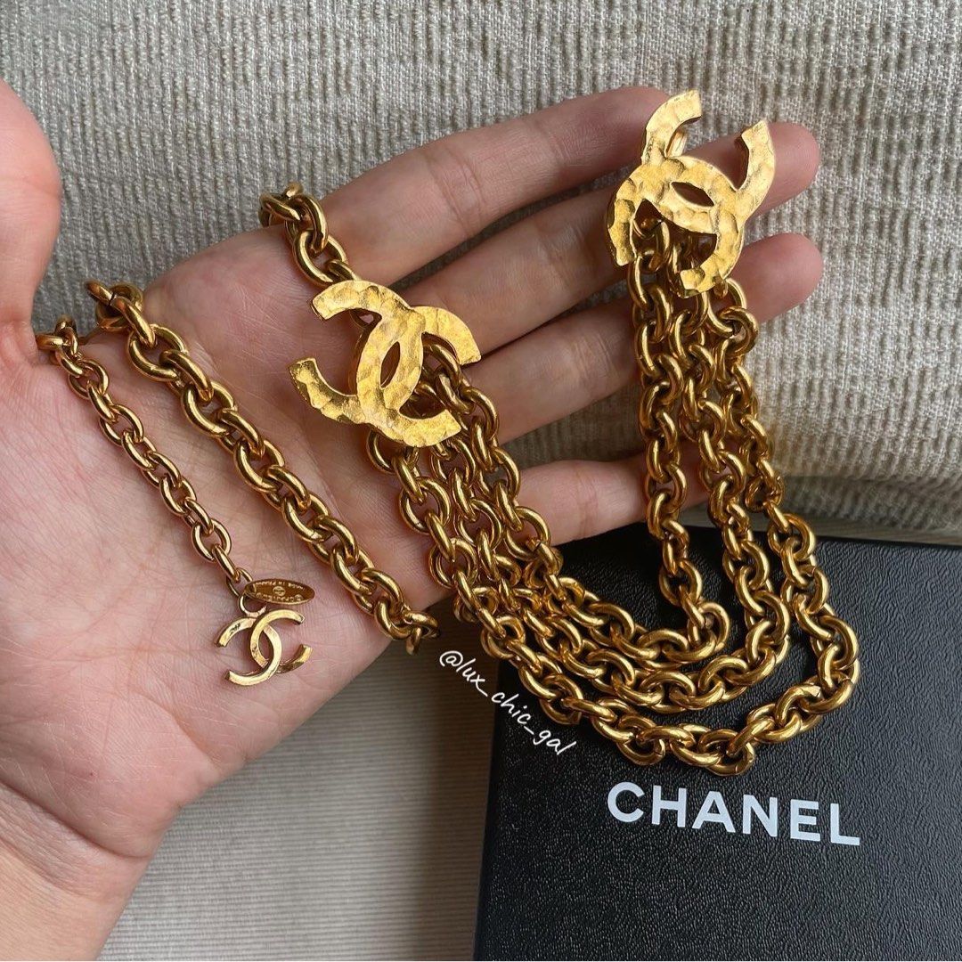 Cc chain necklace hot sale