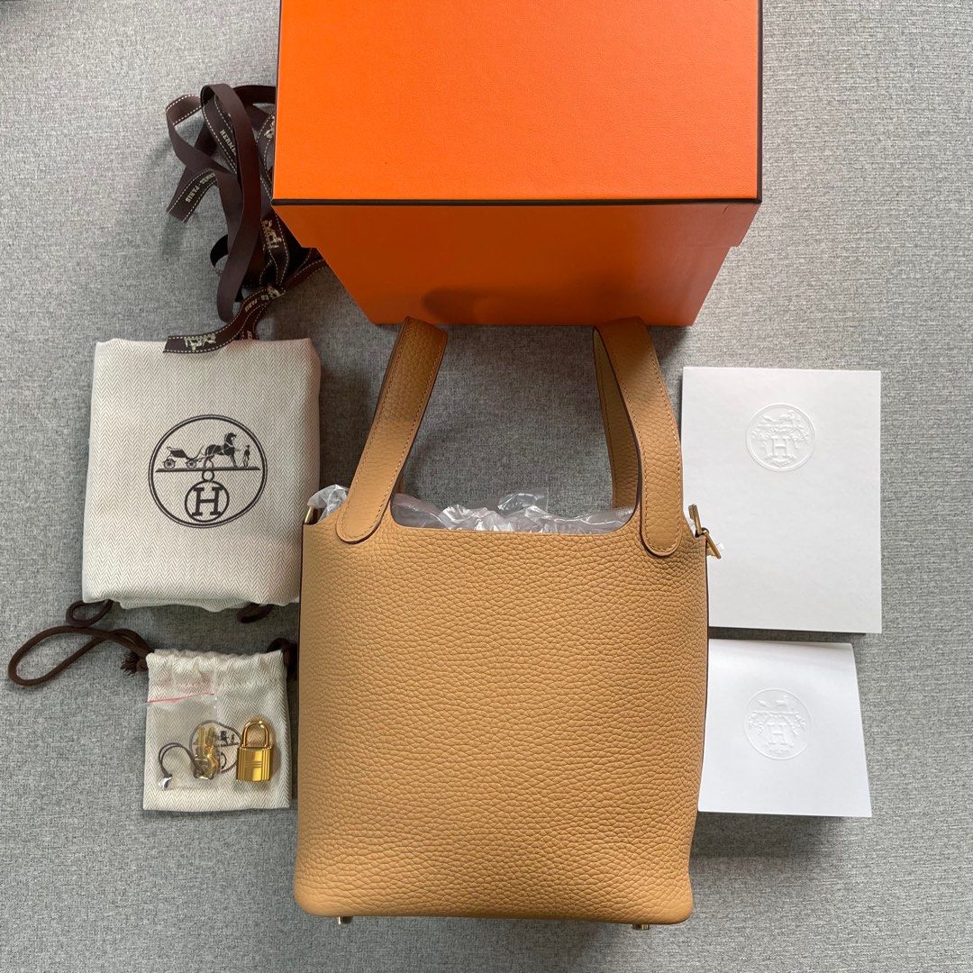 Hermes Biscuit Taurillon Clemence Picotin 18 PHW, myGemma, CH