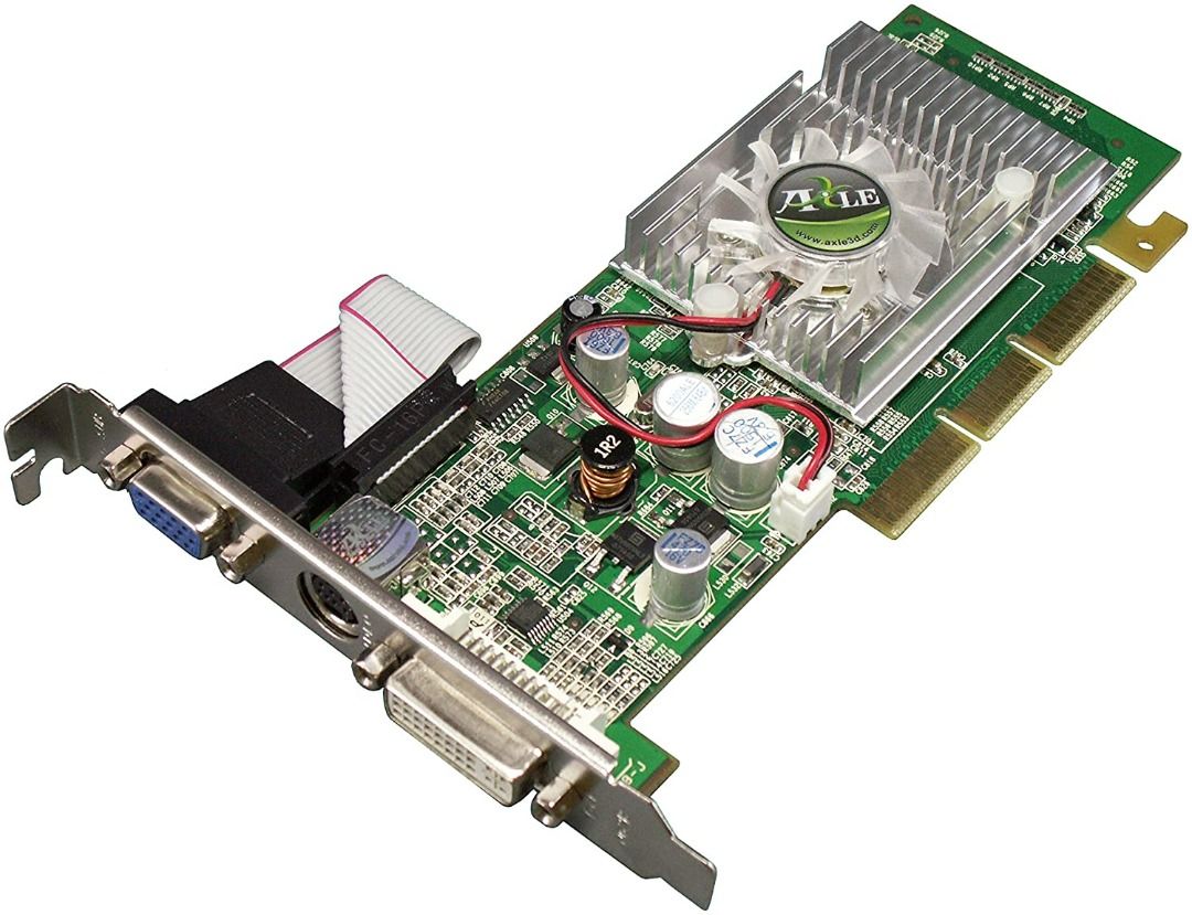AXLE nVidia GeForce 6200 512 MB RAM AGP Graphic Card Computers