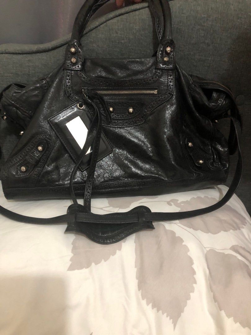 balenciaga perforated bag