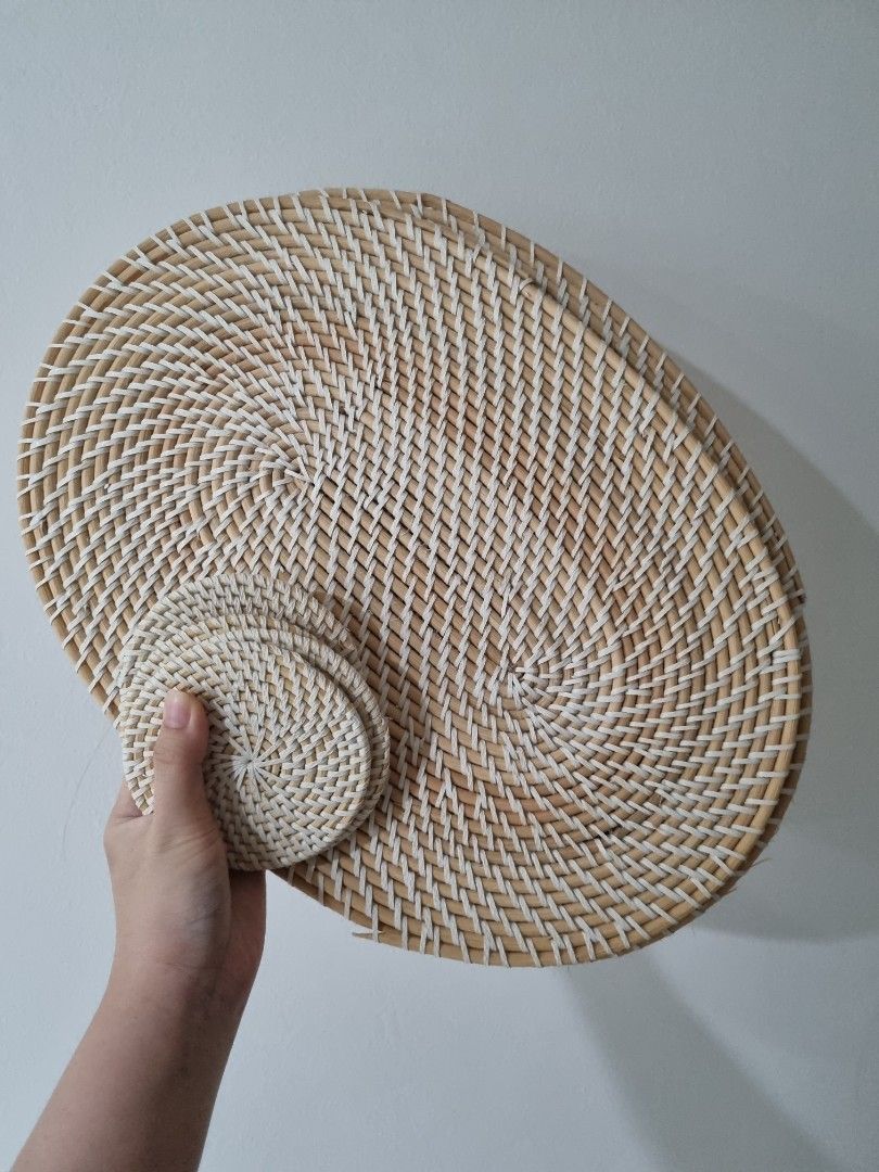 Balinese Rattan Placemats and coasters, Furniture & Home Living