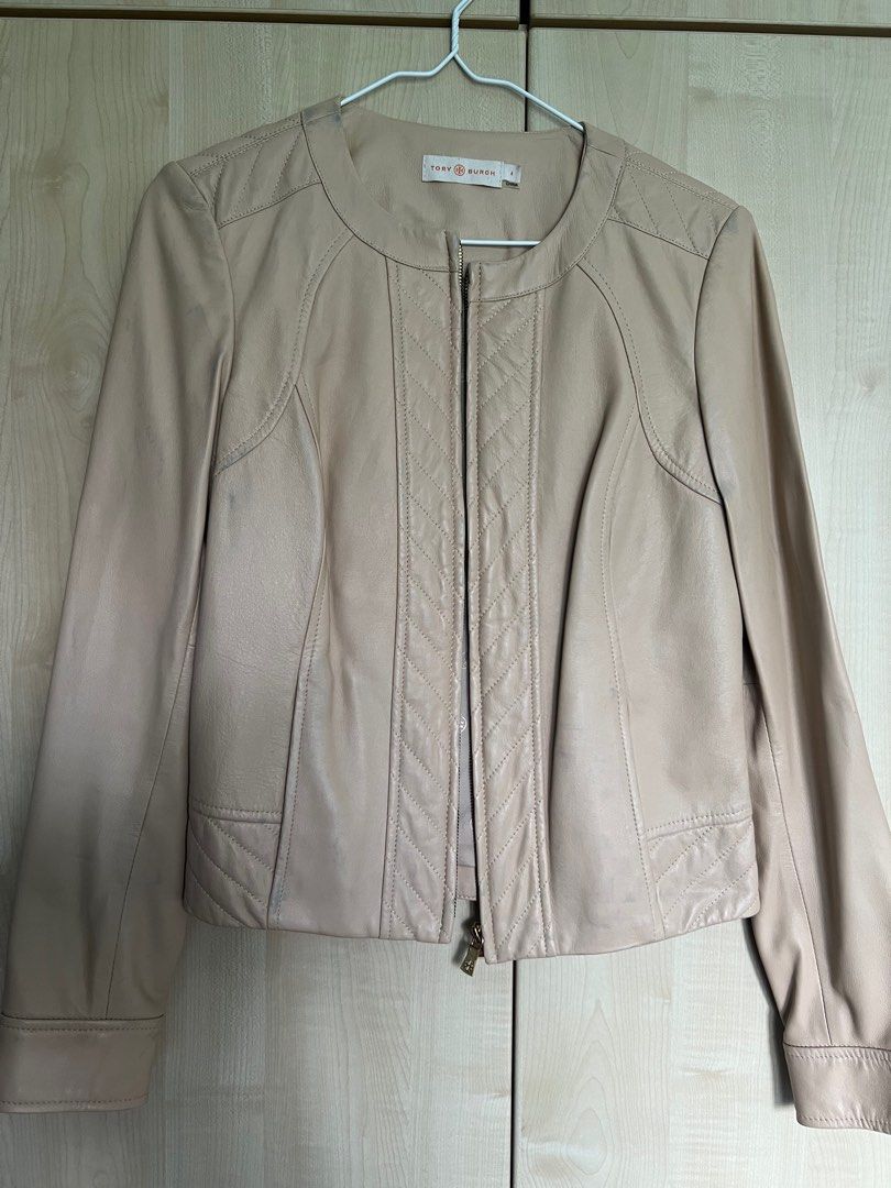 tory burch leather jacket