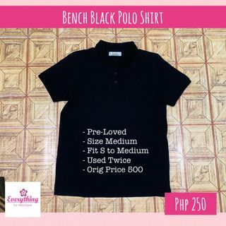 Bench Black Polo Shirt Tops