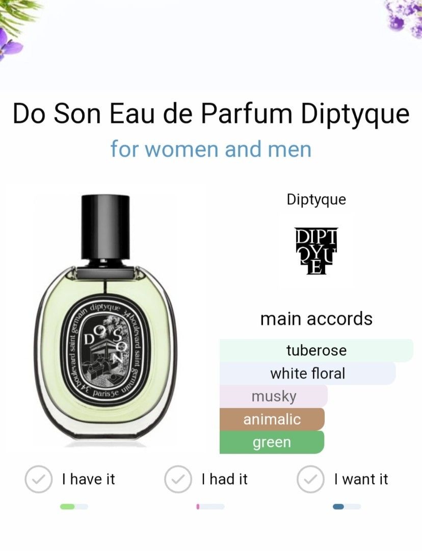Diptyque do son notes online