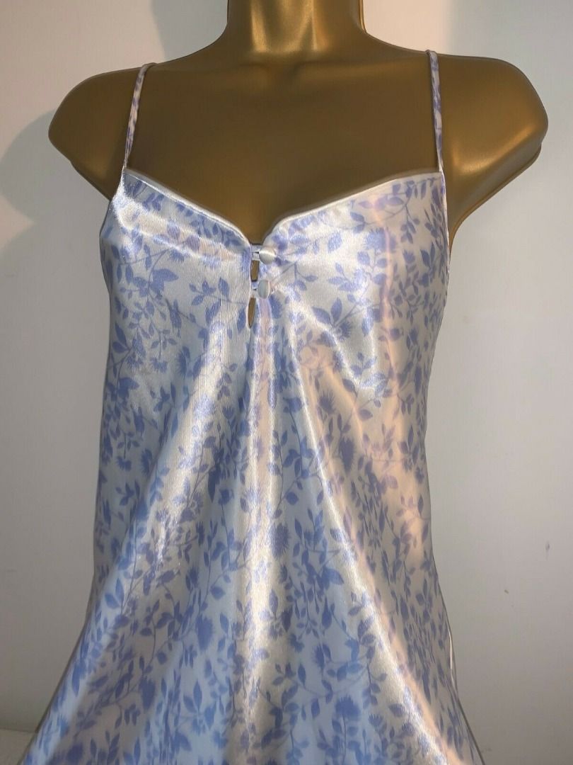 BHS The Collection Poly Satin Negligee Chemise Nightdress Nightgown pre loved