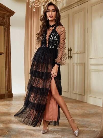 Black online boho dress