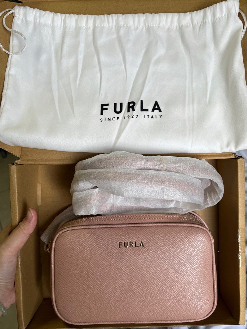 Furla double zip crossbody top