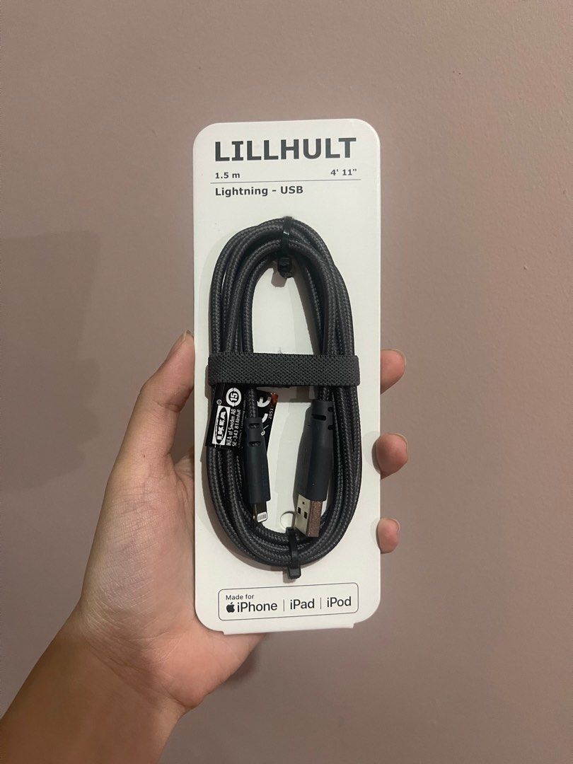 LILLHULT USB-C to lightning, dark gray, 4'11 - IKEA
