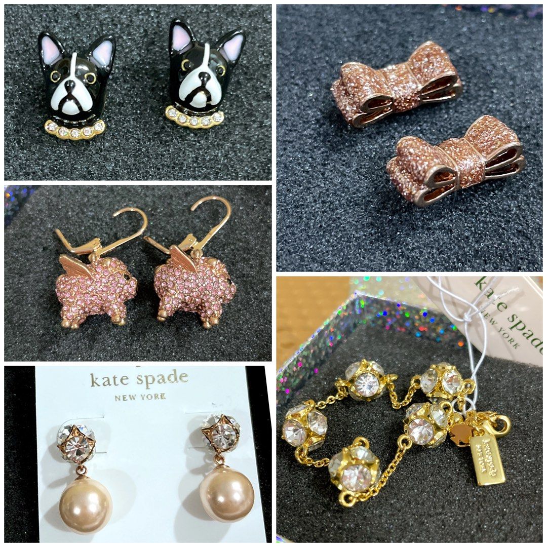 BN Kate Spade Earrings Bracelets with Dust Bag; $40 - $85, Women's Fashion,  Jewelry & Organisers, Earrings on Carousell