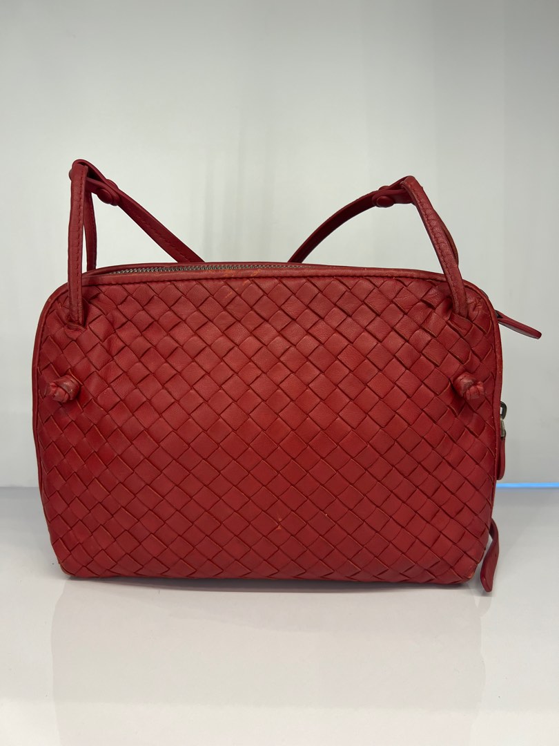 Bottega Crossbody Bag Red Condition 5/10, Luxury, Bags & Wallets