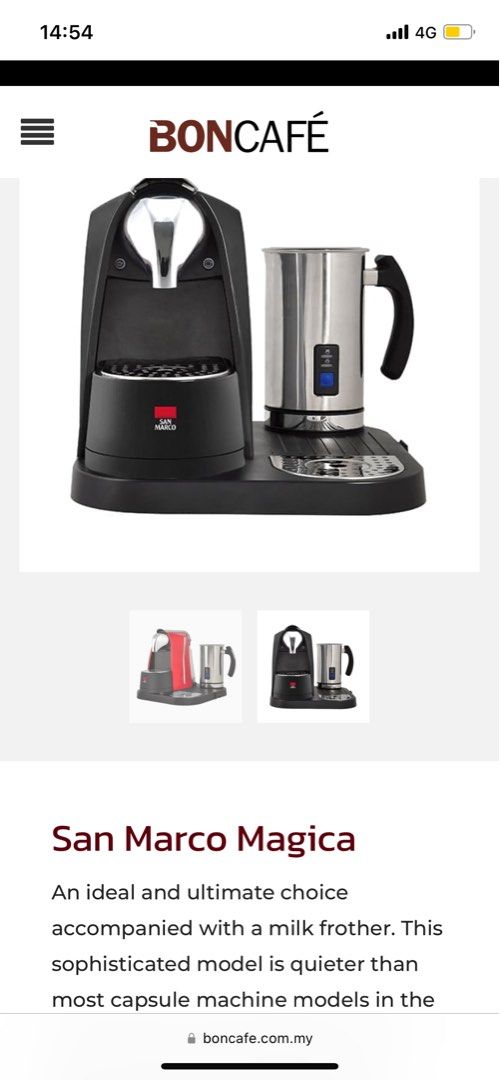 [Brand New] Premium San Marco Espresso Coffee Machine, TV & Home