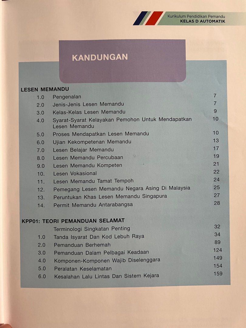 Buku teks lesen memandu DA, Hobbies & Toys, Books & Magazines