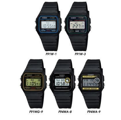 Casio Digital Army Watch F91W F94W Series Men s Fashion
