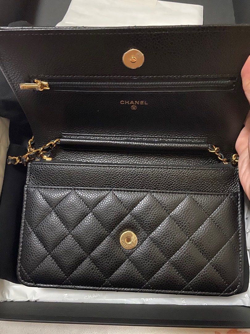 💖Brand New💖Chanel Classic Woc Black Caviar Ghw #25, Luxury, Bags &  Wallets on Carousell