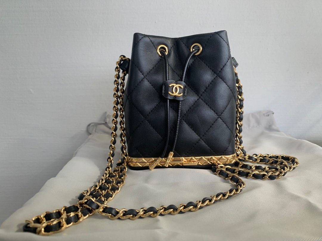 CHANEL 22B Mini Bucket Bag with Chain *New - Timeless Luxuries