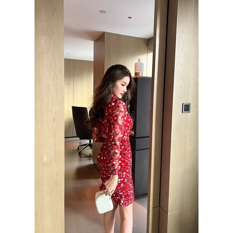Red retro dress outlet