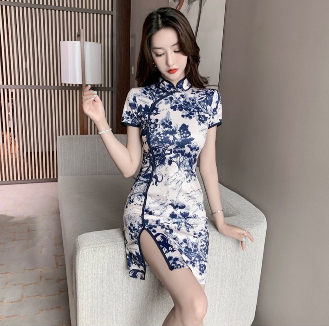 Qipao mini dress online