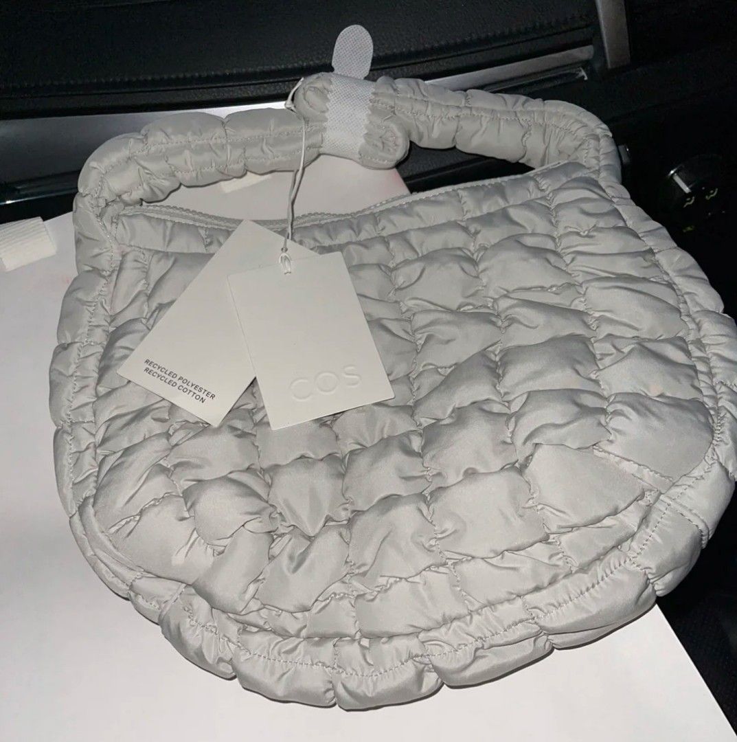 COS Quilted Mini Bag Light Grey 0973537027 / 100% Authentic