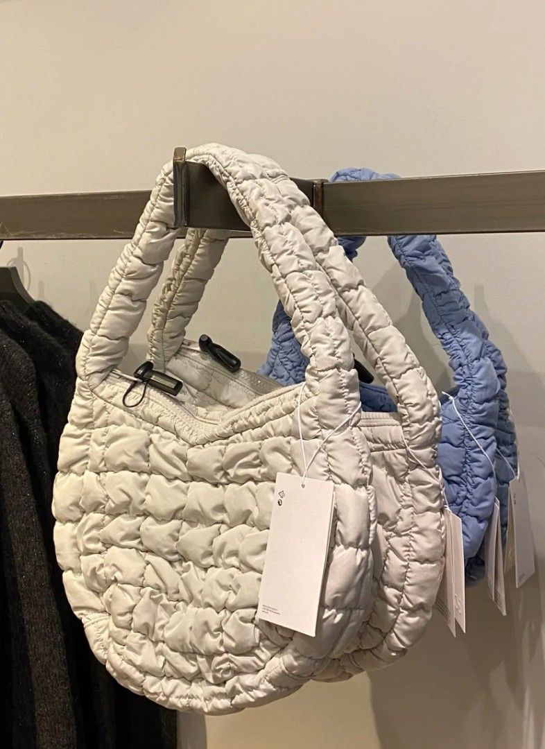 COS Quilted Mini Bag Light Grey