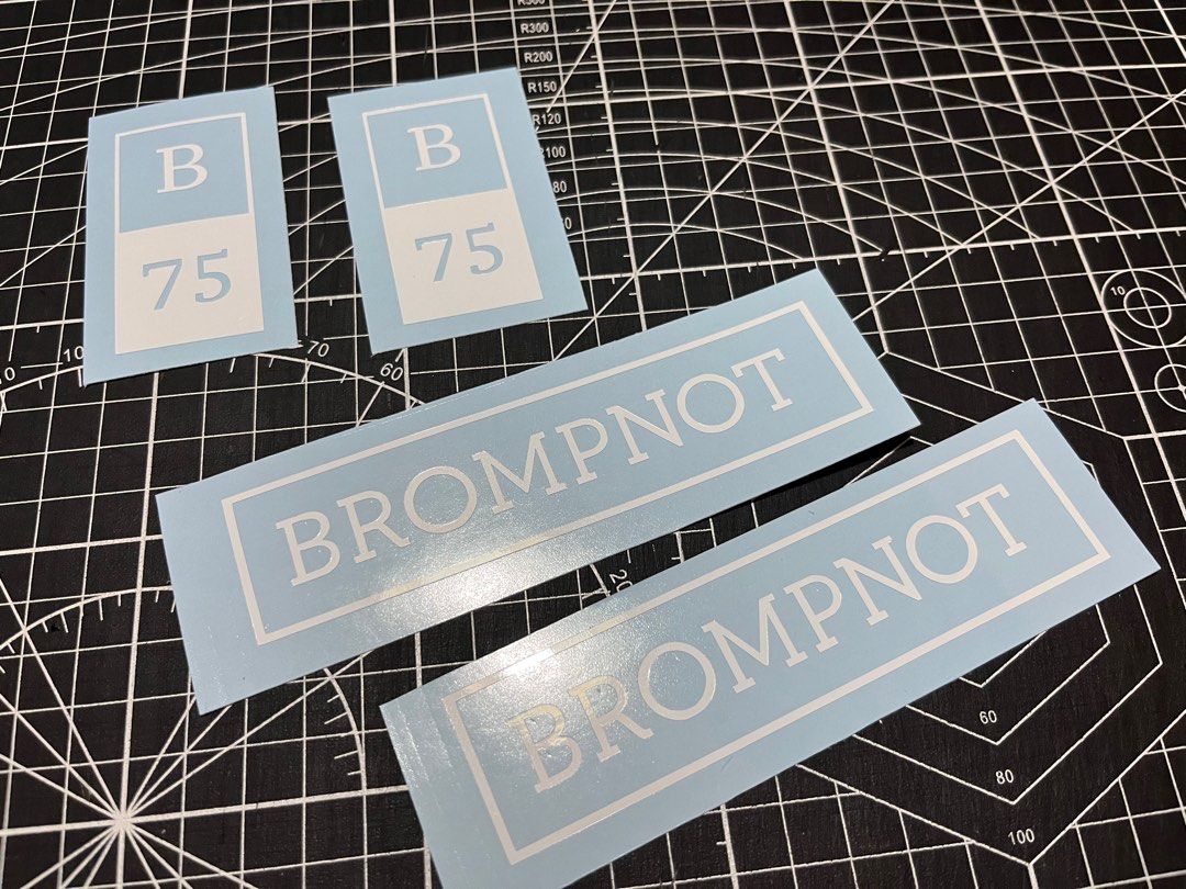 Custom Brompton/Trifold/Bicycle/Foldie Designs Sticker High Quality ...
