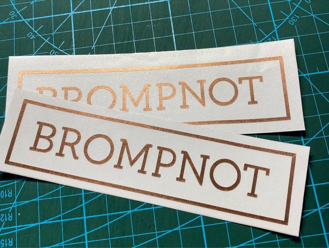 Custom Brompton/Trifold/Bicycle/Foldie Designs Sticker High Quality ...