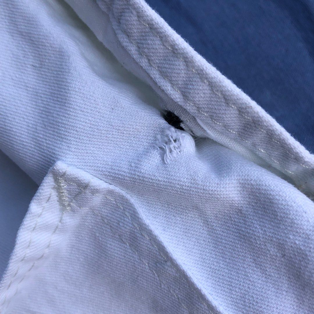 Dickies Jumpsuit Overall White, Men's Fashion, Bottoms, Jeans on Carousell