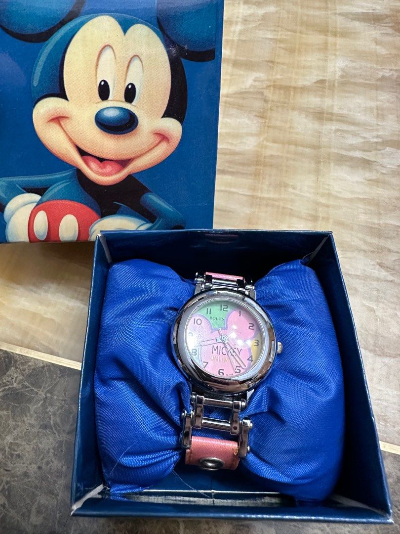 希少 レトロ Disney ミッキー 腕時計 （手巻き） - 腕時計(アナログ)