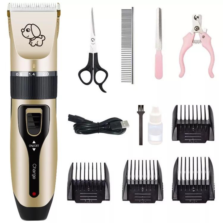 Dog Grooming Kit Clippers, Low Noise, Electric Quiet, Rechargeable,  Cordless, Pet Hair Thick Coats Clippers Trimmers Set, Suitable for Dogs,  Cats, and Other Pets, Pet Supplies, Health & Grooming on Carousell