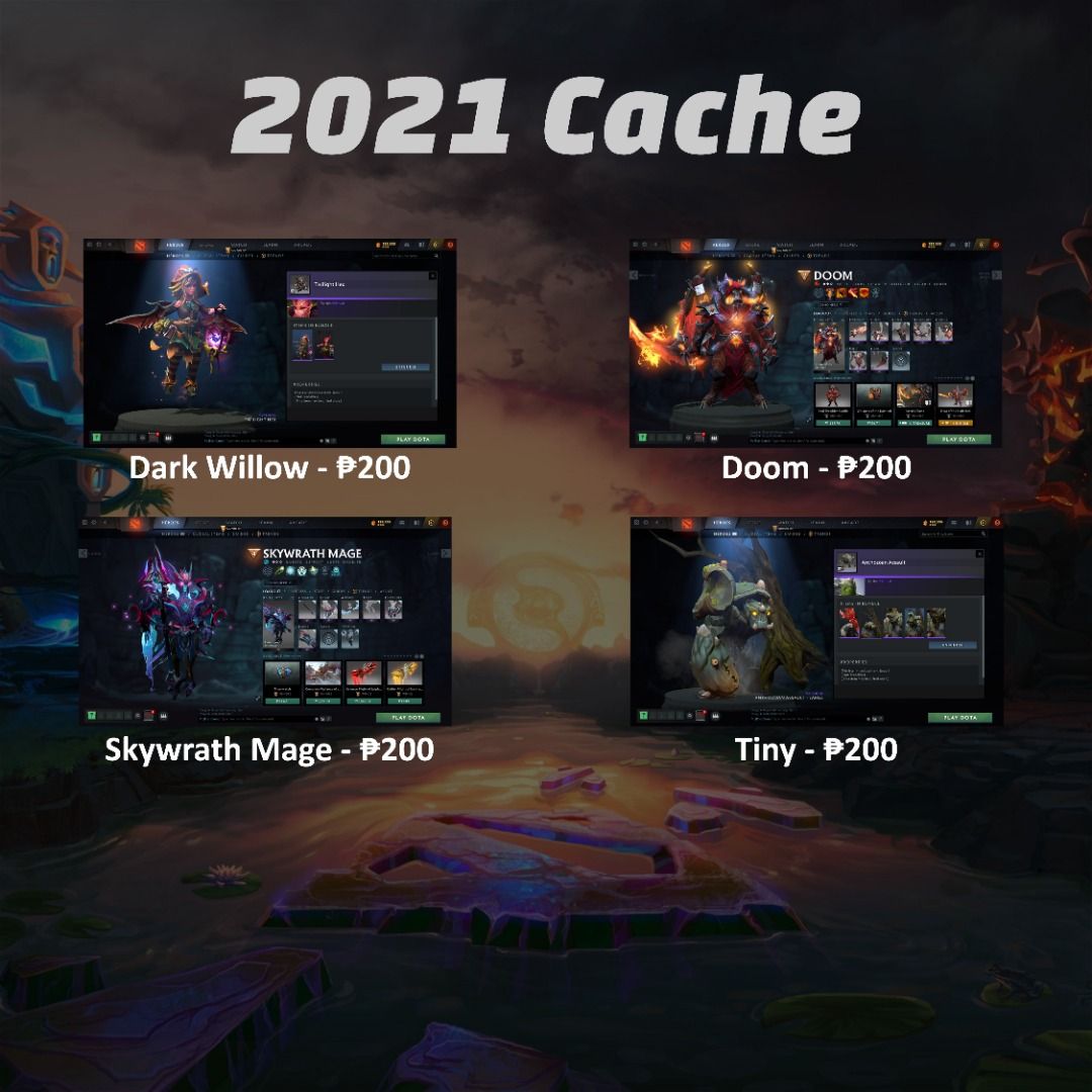 Dota 2 Items (Cache 2022, 2021, And 2020) (2022 Immortals, Ageless  Heirlooms, & Bp Collection), Video Gaming, Gaming Accessories, In-Game  Products On Carousell
