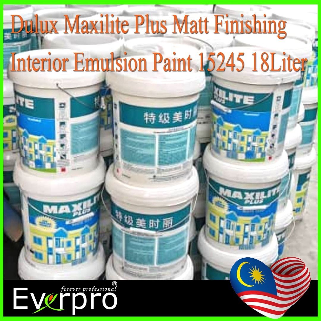 Dulux Maxilite Plus Matt Finishing Interior Emulsion Paint 15245 18Liter, Furniture & Home