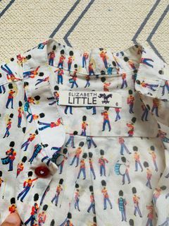 Elizabeth Little Marching Soldiers Liberty fabric Shirt CNY 6
