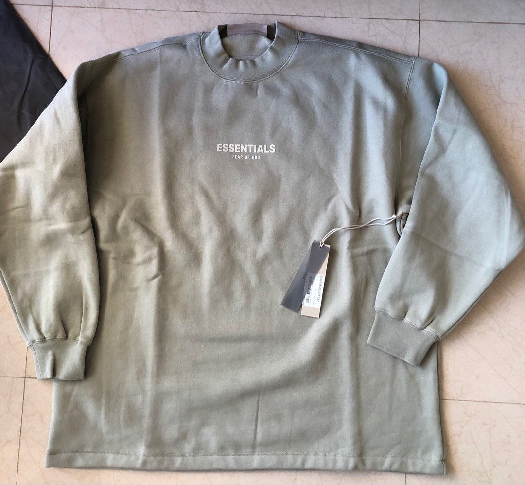 Green Relaxed Crewneck Sweatshirt