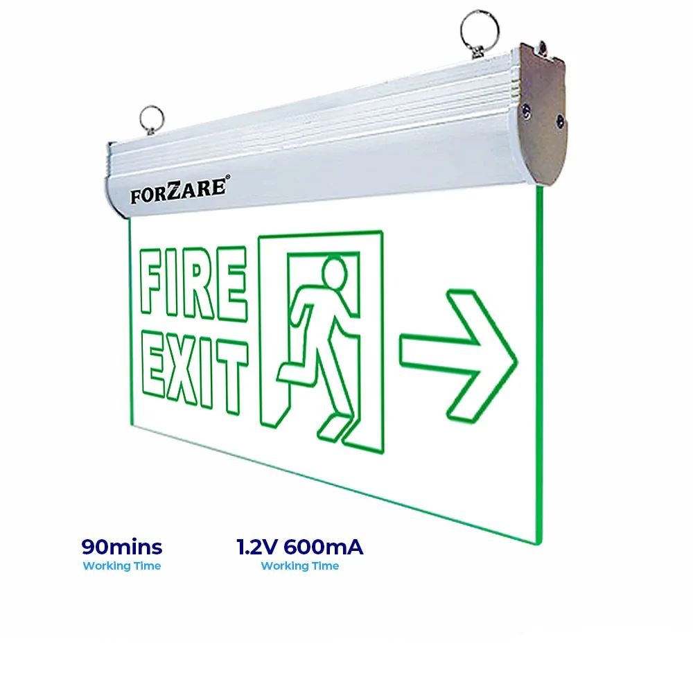 FIREFLY LED Backlit Fire Exit Signage Electric Illuminated Single Face