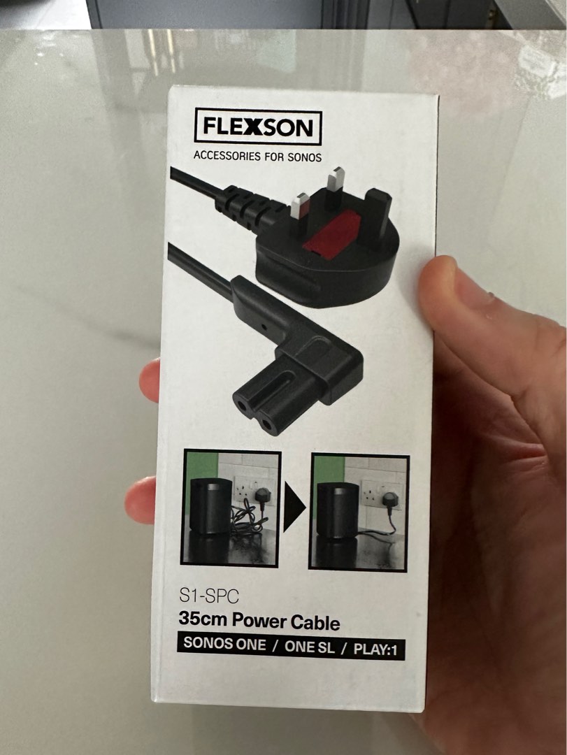 Flexson 35cm Power Cable for Sonos One / One SL / Play1, Audio, Other