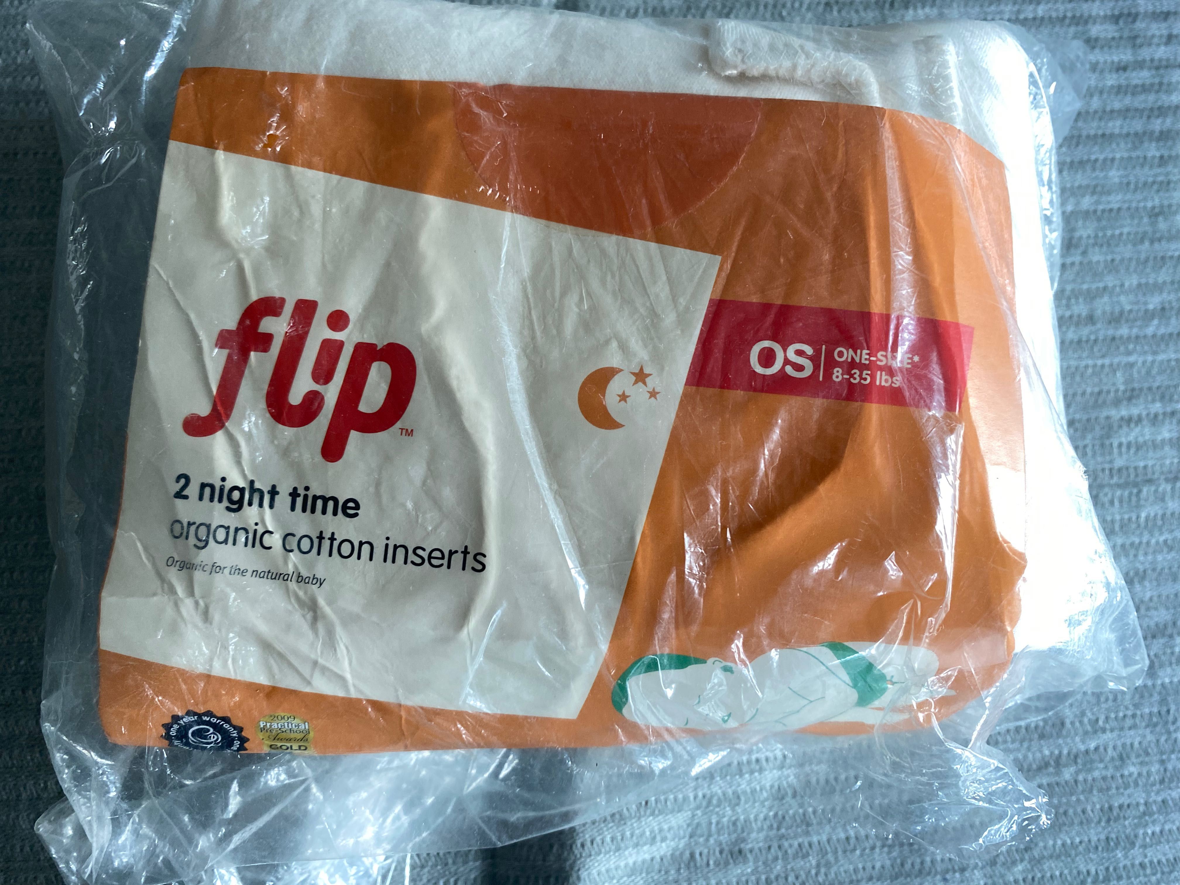 Flip Organic cotton inserts (reusable diaper), Babies & Kids, Bathing