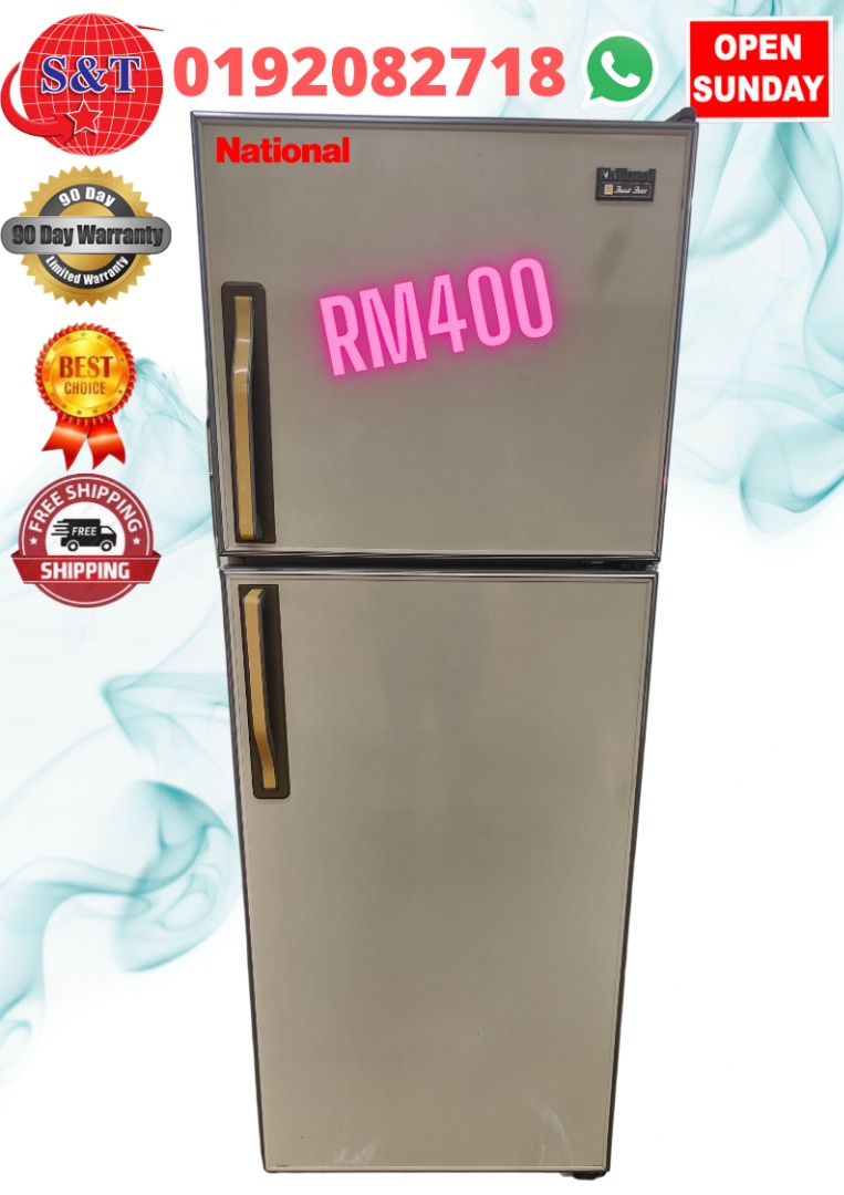 FRIDGE DOUBLE DOOR NATIONAL, TV & Home Appliances, Kitchen Appliances