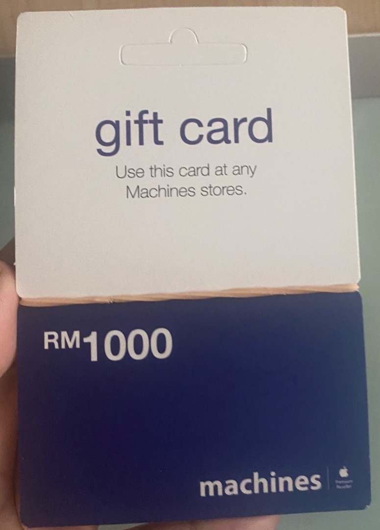Gift Card (Machine Store), Tickets & Vouchers, Store Credits on Carousell
