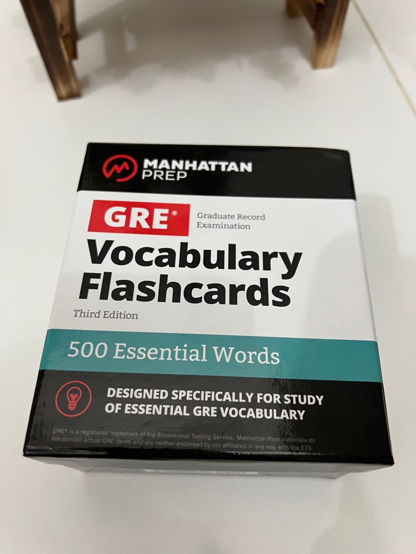 GRE Vocabulary Flashcards, 興趣及遊戲, 書本 & 文具, 書本及雜誌 補充練習 Carousell