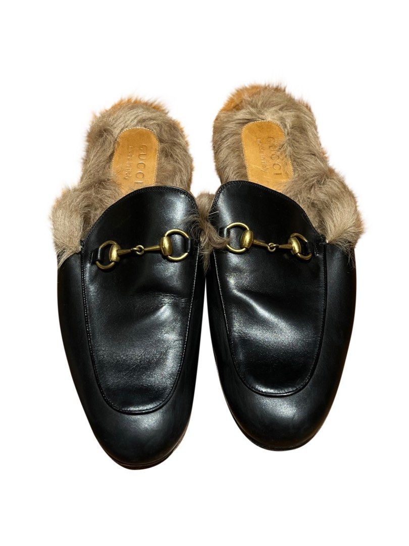 Furry gucci hotsell slides