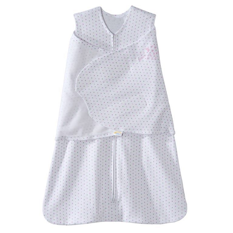 Halo sleepsack swaddle Pink and Gray dot, Babies & Kids, Babies