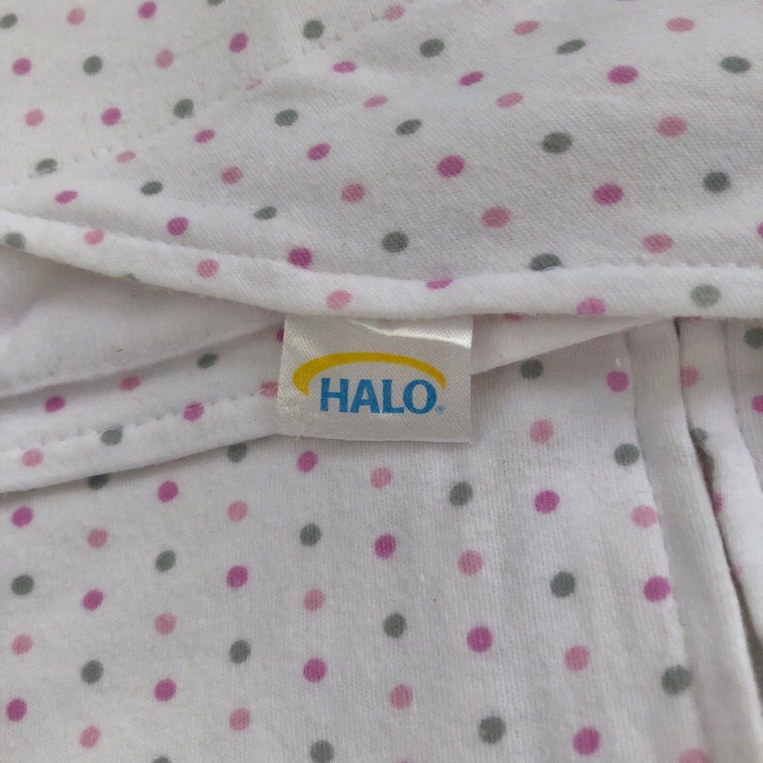 Halo sleepsack swaddle Pink and Gray dot, Babies & Kids, Babies