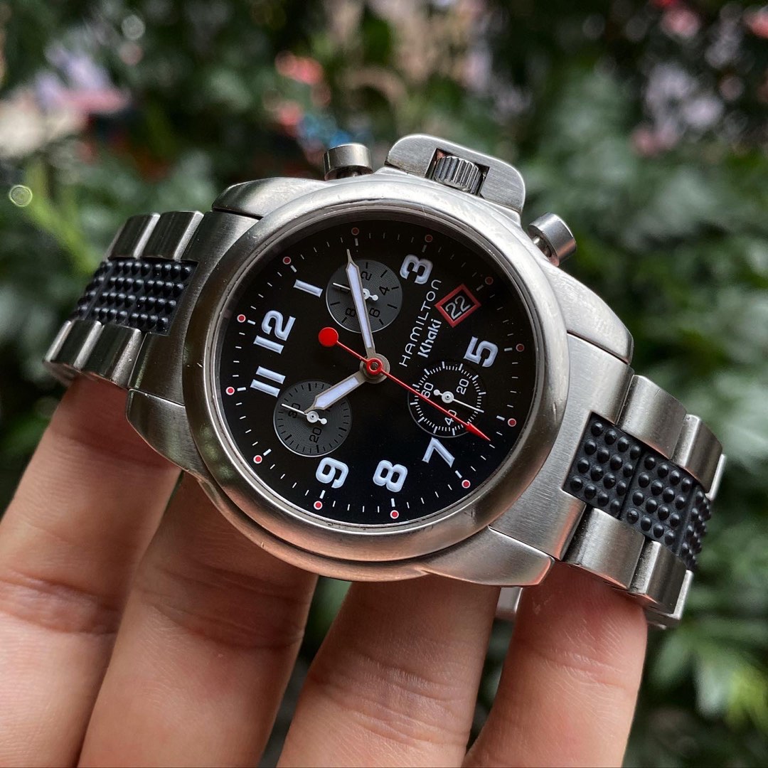 Hamilton Khaki Pilot Chronograph Ref. 6313 Quartz Movement Dim. 40mm