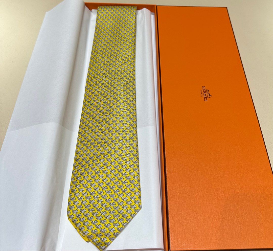 Hermes Tie, Men's Fashion, Watches & Accessories, Ties on Carousell