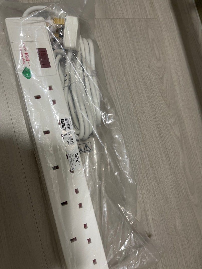 IKEA Extension Socket 6 way NEW, TV & Home Appliances, Other Home