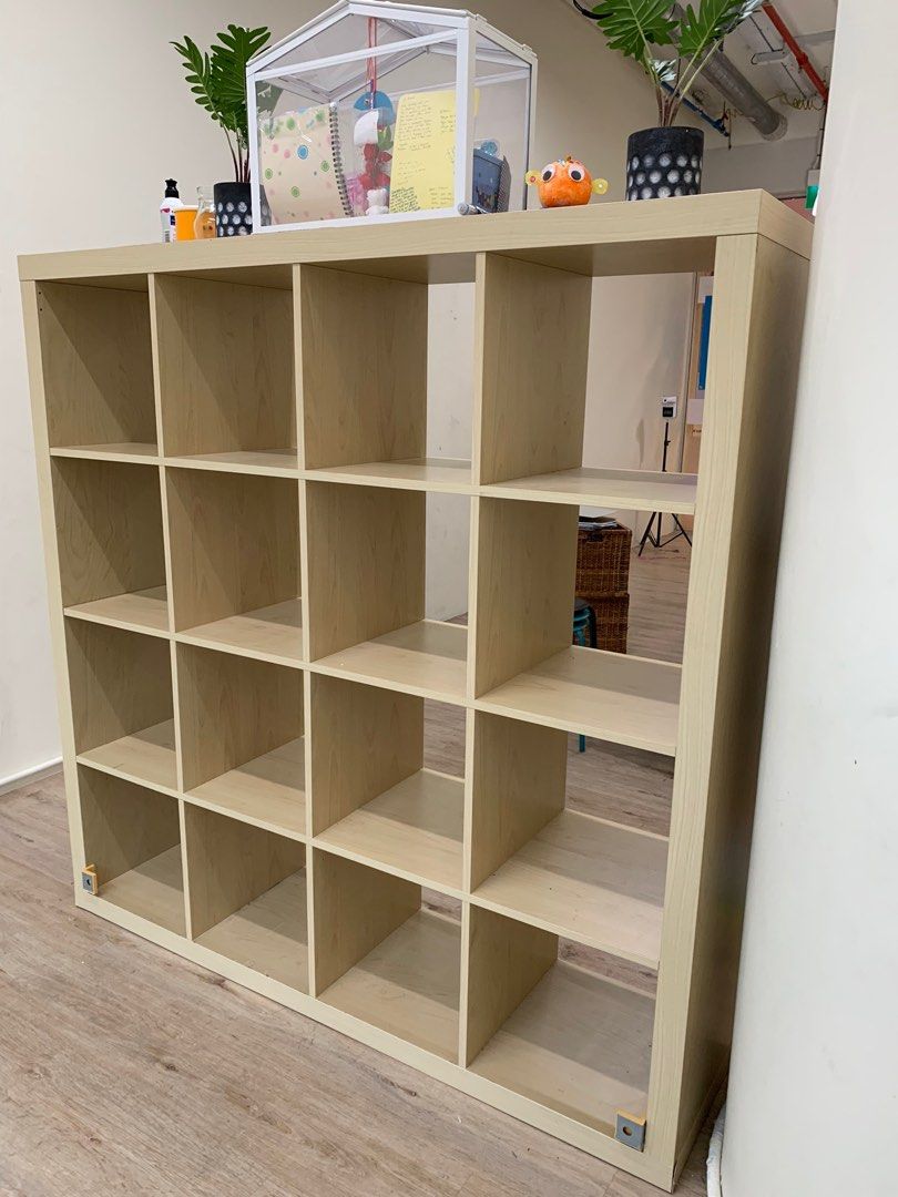 Moving out clearance Ikea kallax 4x4 cupboard, Furniture & Home Living